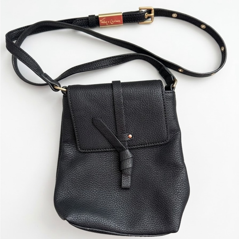 Foley + Corinna Black Leather Crossbody